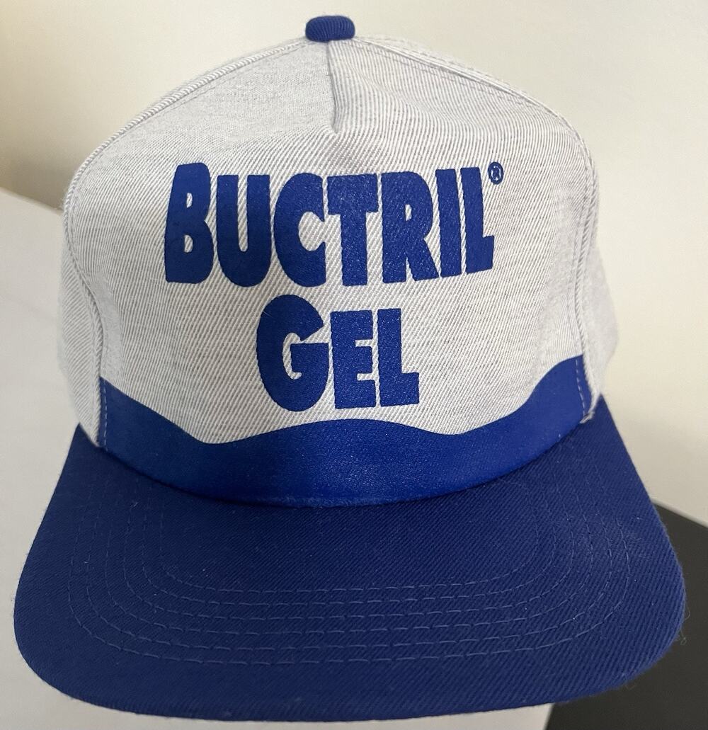 Buctril Gel SnapBack Trucker Hat Cap Denim Like Farm Herbicide Corn Cowboy